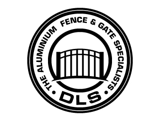DLS [tagline: The aluminium fence & gate specialists] logo design by jaize