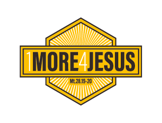One More For Jesus or 1 More 4 Jesus logo design by spiritz