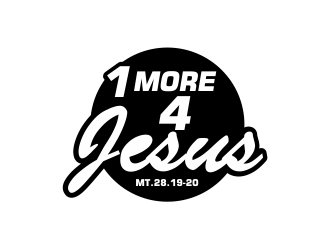 One More For Jesus or 1 More 4 Jesus logo design by WooW