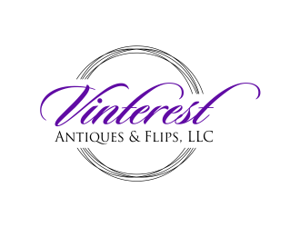 Vinterest Antiques & Flips, LLC logo design by WooW