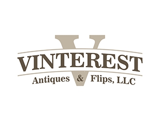 Vinterest Antiques & Flips, LLC logo design by gitzart