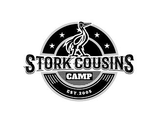 Stork Cousins Camp  est. 2005 logo design by Republik