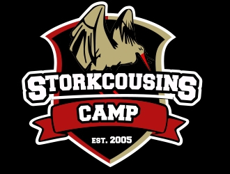 Stork Cousins Camp  est. 2005 logo design by romano