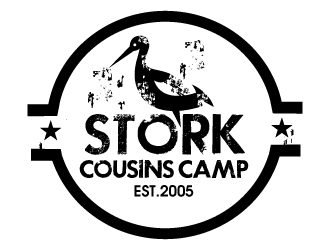 Stork Cousins Camp  est. 2005 logo design by Suvendu