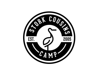 Stork Cousins Camp  est. 2005 logo design by keylogo