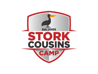 Stork Cousins Camp  est. 2005 logo design by fastsev