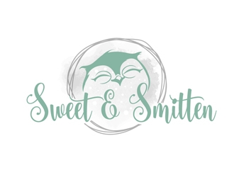 Sweet & Smitten logo design by DreamLogoDesign
