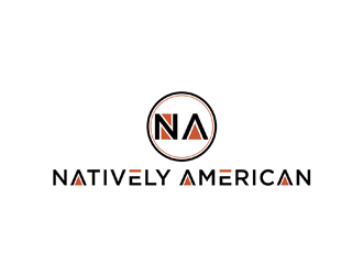 Natively American logo design by johana