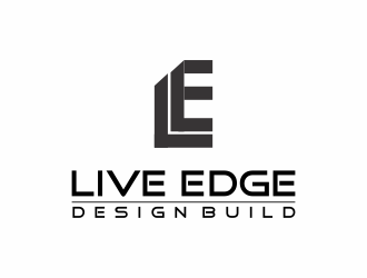 Live Edge Design Build logo design by haidar