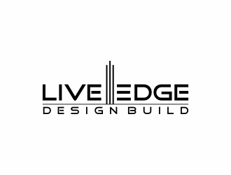 Live Edge Design Build logo design by haidar