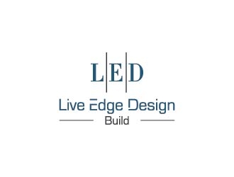 Live Edge Design Build logo design by wongndeso