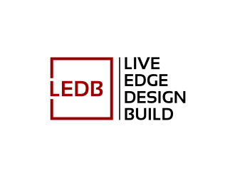 Live Edge Design Build logo design by dewipadi