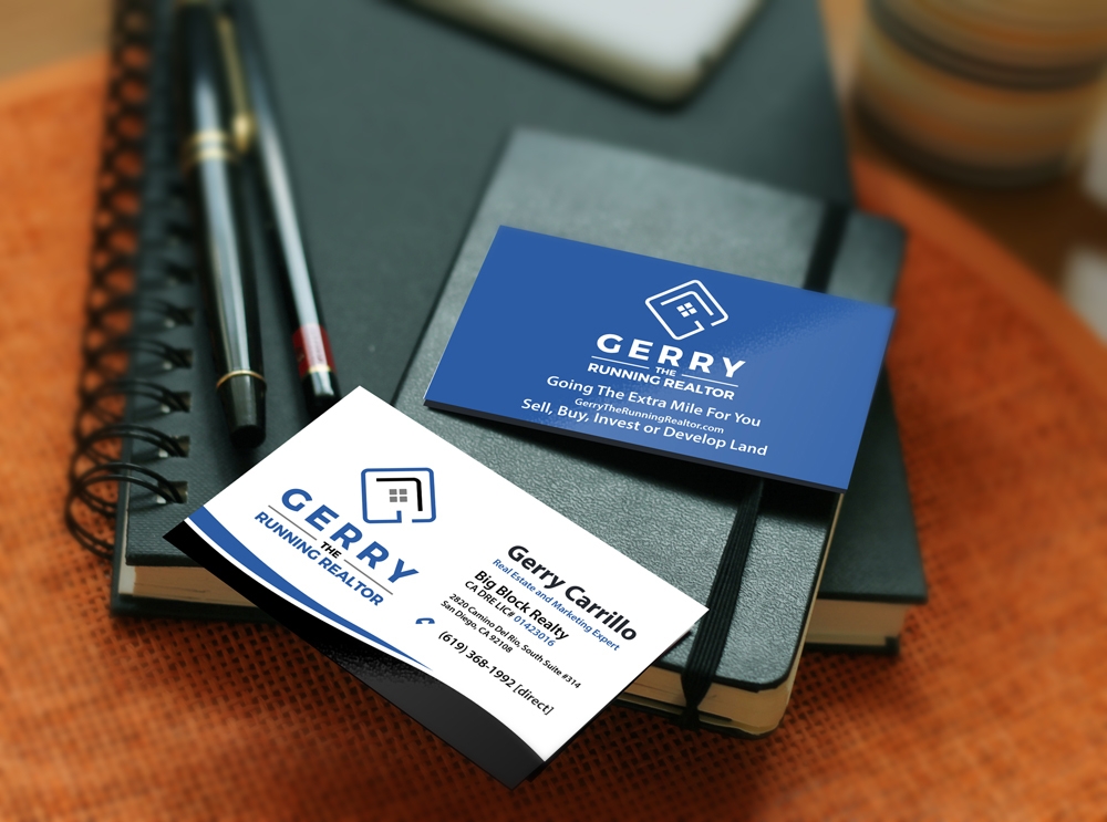 Gerry The Running Realtor logo design by abss