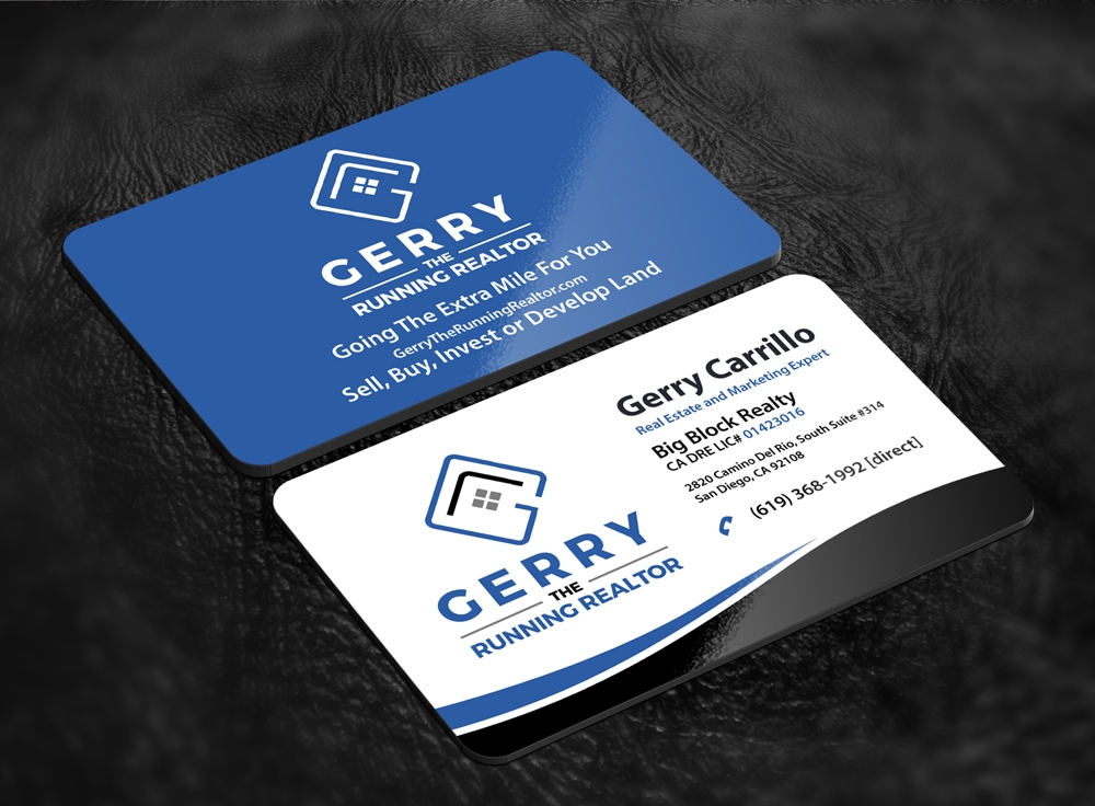 Gerry The Running Realtor logo design by abss