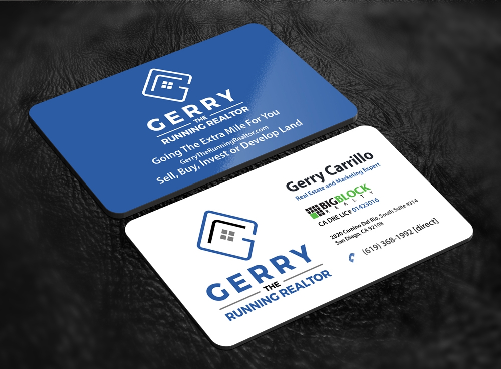 Gerry The Running Realtor logo design by abss