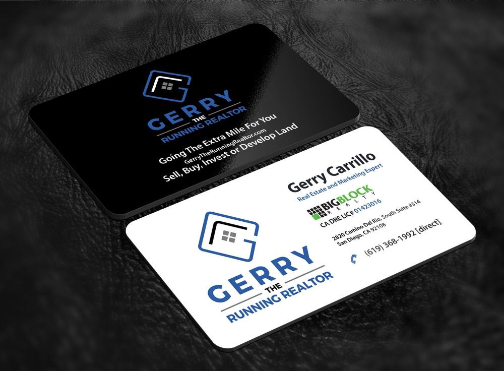 Gerry The Running Realtor logo design by abss