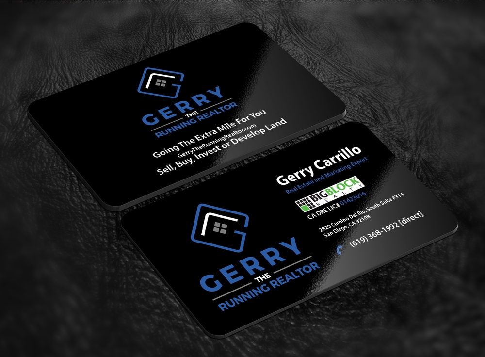 Gerry The Running Realtor logo design by abss