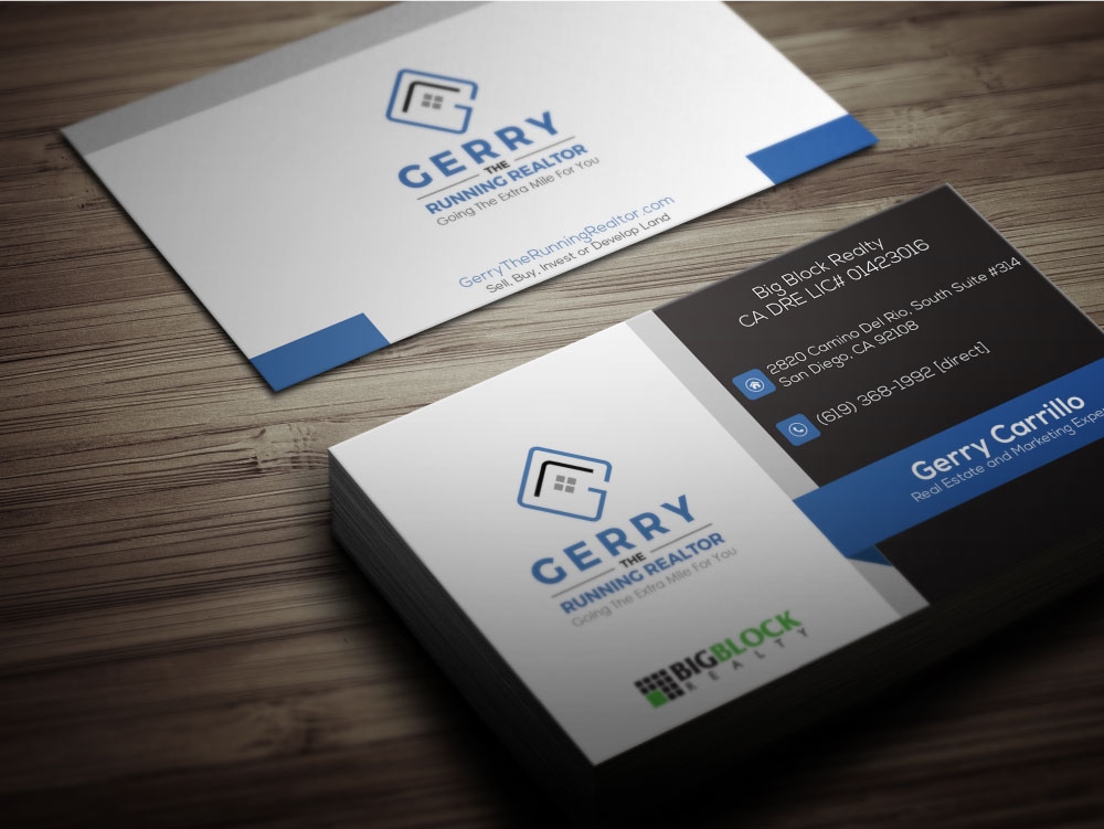 Gerry The Running Realtor logo design by MastersDesigns