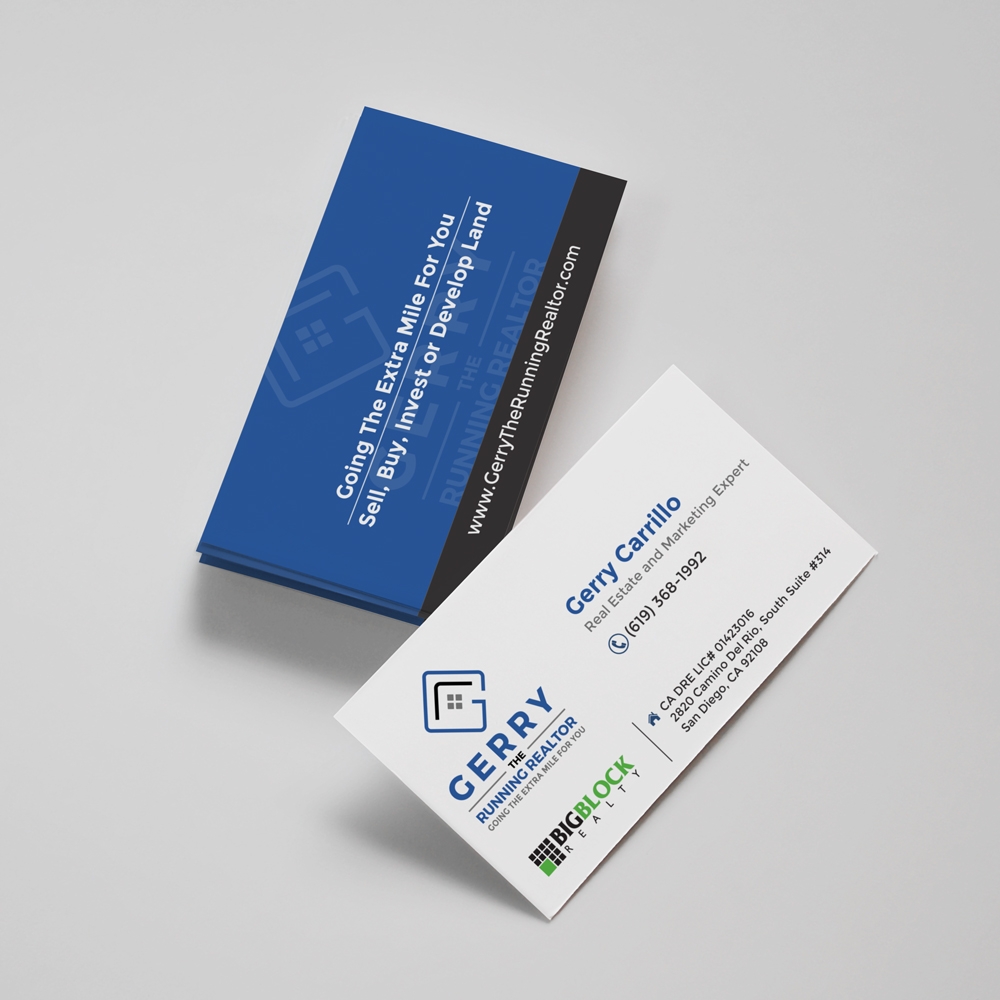 Gerry The Running Realtor logo design by rootreeper