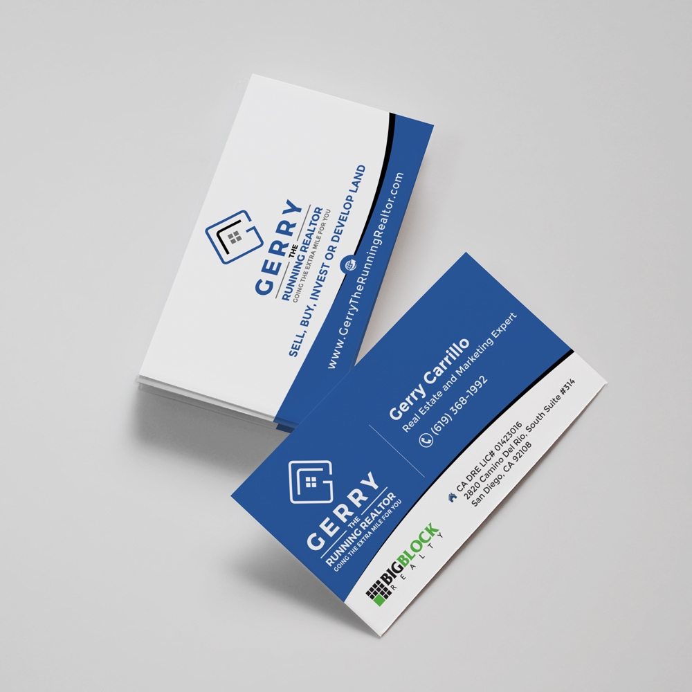 Gerry The Running Realtor logo design by rootreeper