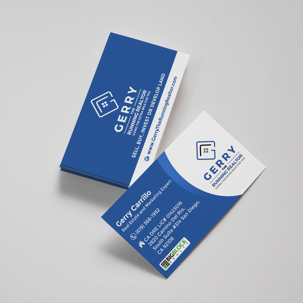 Gerry The Running Realtor logo design by rootreeper