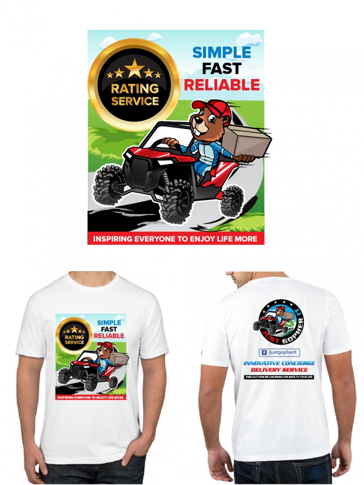 Just Gopher It / Gopher it All / Gopher logo design by litera