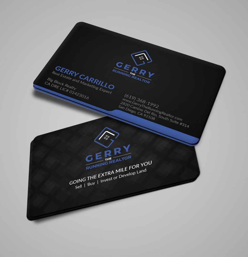 Gerry The Running Realtor logo design by DreamLogoDesign