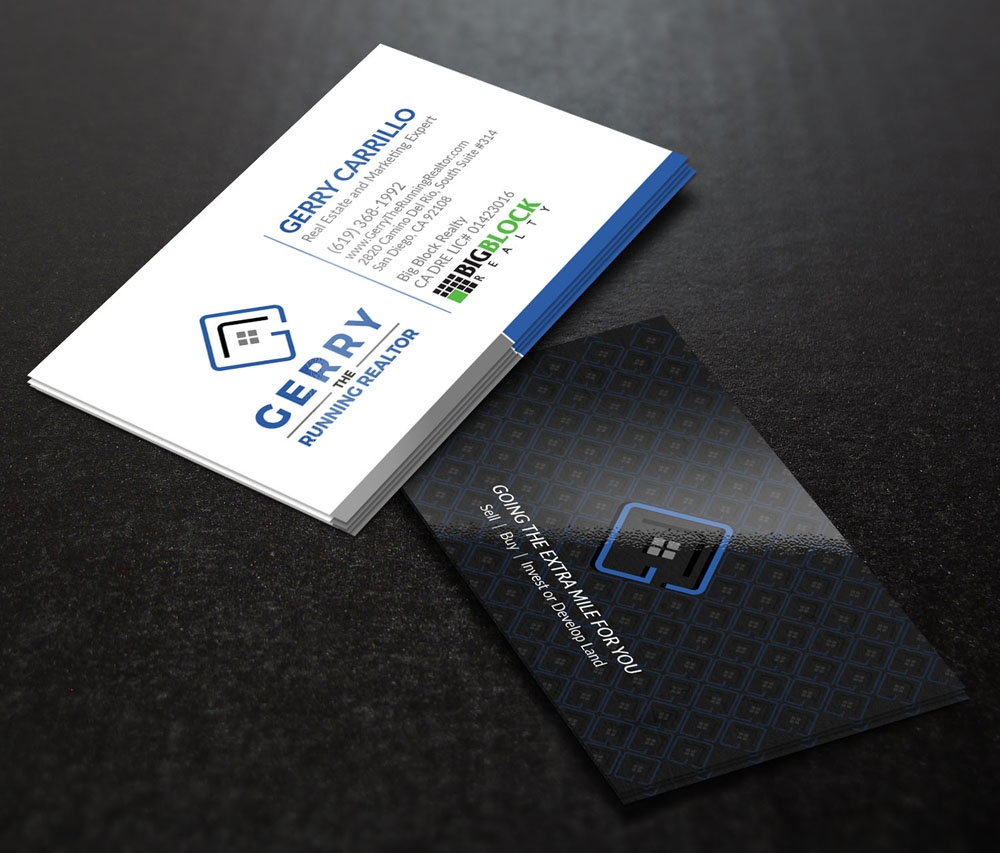 Gerry The Running Realtor logo design by DreamLogoDesign