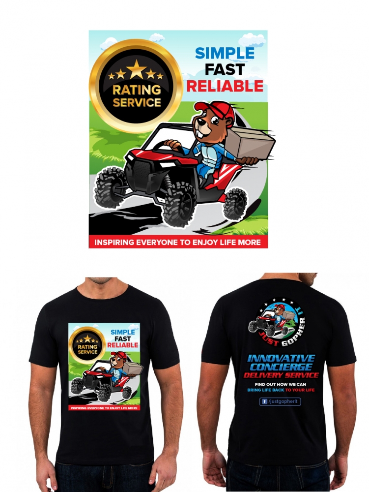 Just Gopher It / Gopher it All / Gopher logo design by litera