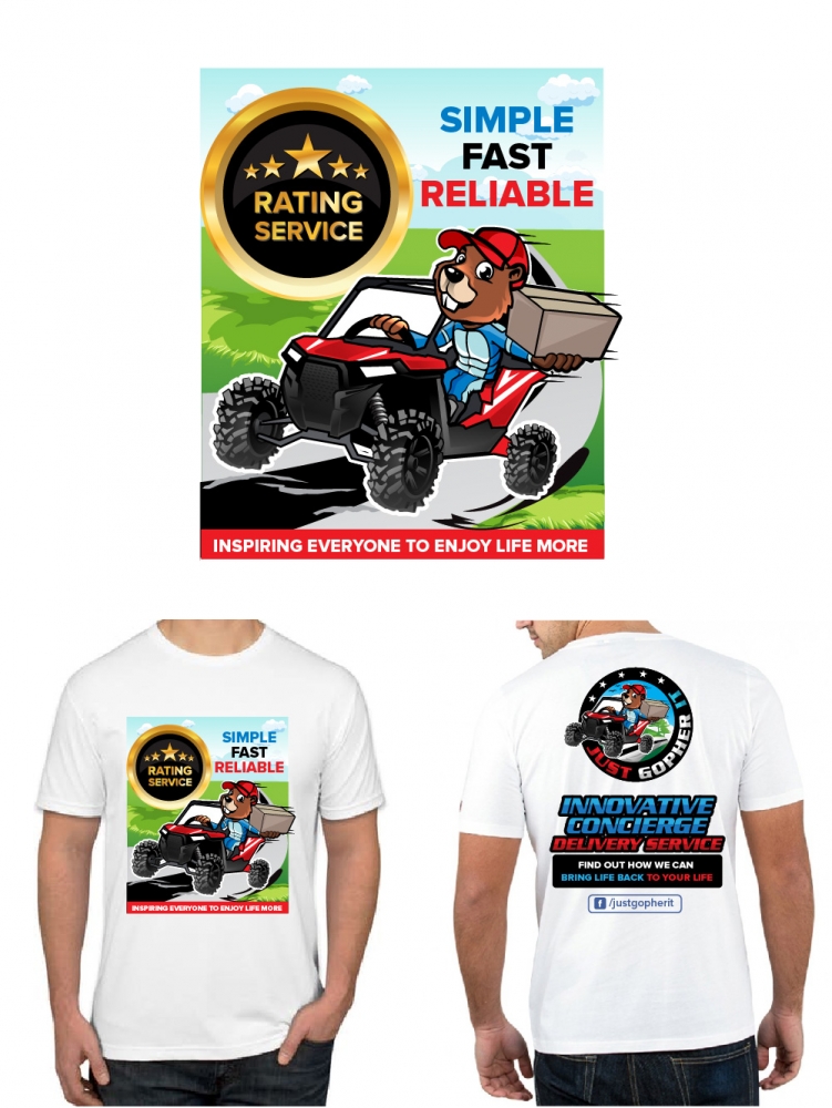 Just Gopher It / Gopher it All / Gopher logo design by litera