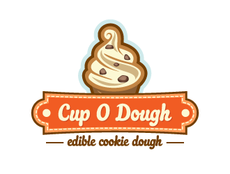Cup O Dough logo design by pencilhand