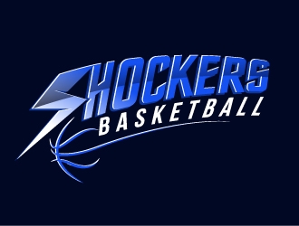 Shockers Basketball logo design by dondeekenz