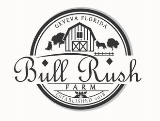 Bull Rush Farms logo design by Arrs