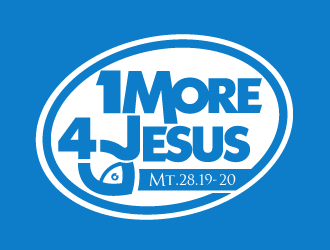 One More For Jesus or 1 More 4 Jesus logo design by dondeekenz