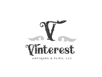 Vinterest Antiques & Flips, LLC logo design by Rachel