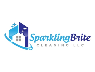 Sparkling Brite Cleaning LLC logo design by jaize