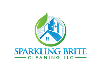 Sparkling Brite Cleaning LLC logo design by pencilhand