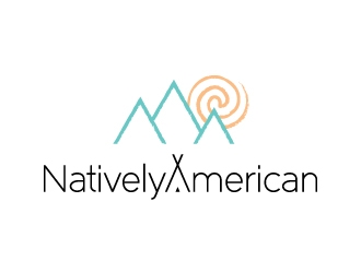 Natively American logo design by Kewin