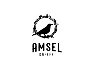 Amsel Kaffee logo design by emberdezign