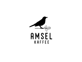 Amsel Kaffee logo design by emberdezign