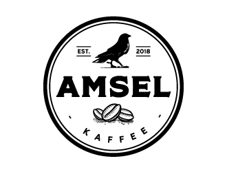 Amsel Kaffee logo design by Kewin