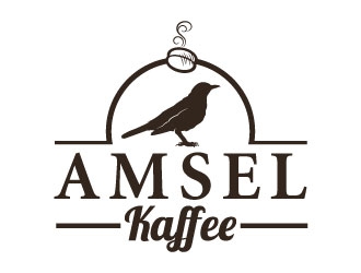 Amsel Kaffee logo design by Suvendu