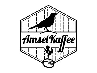 Amsel Kaffee logo design by Suvendu
