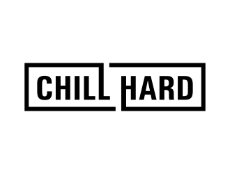 CHILL HARD  logo design by oke2angconcept
