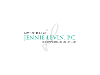 Law Offices of Jennie Levin, P.C.    Personal Injury Specialists logo design by RIANW