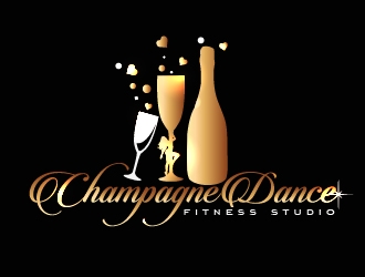 Champagne Dance Fitness Studio logo design by shravya