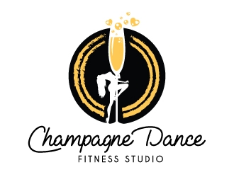 Champagne Dance Fitness Studio logo design by Suvendu