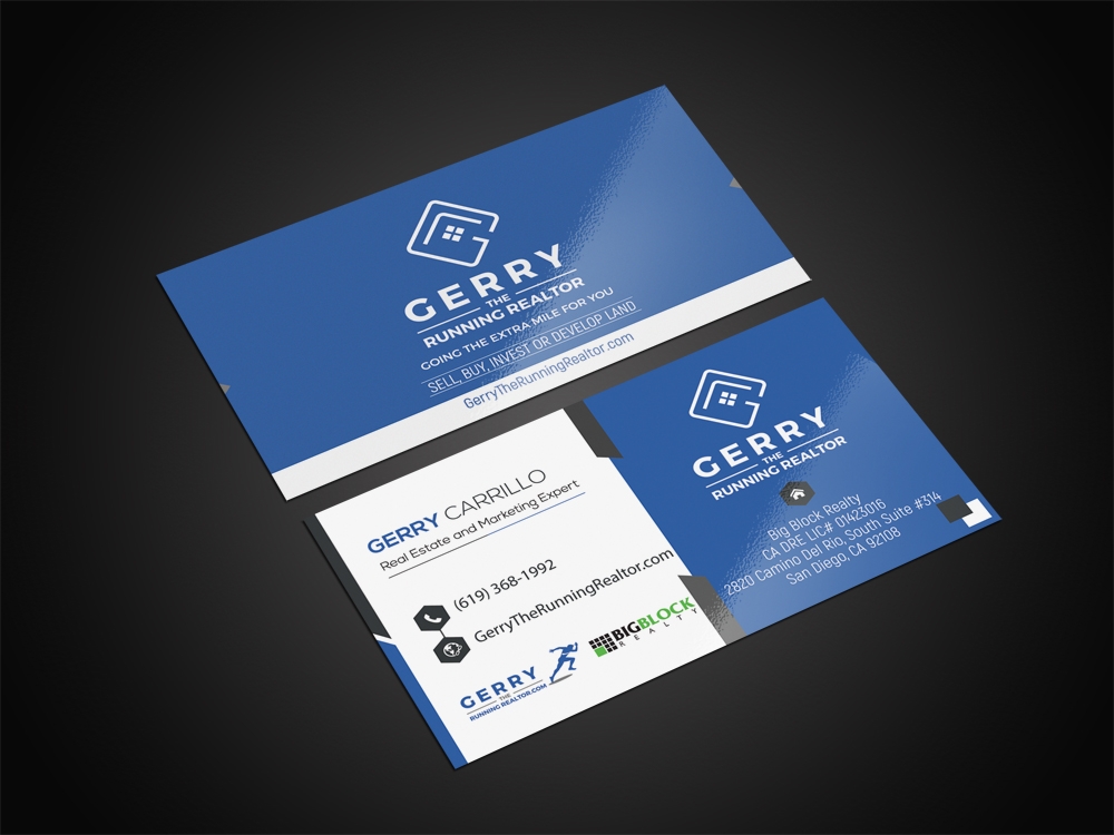Gerry The Running Realtor logo design by aamir