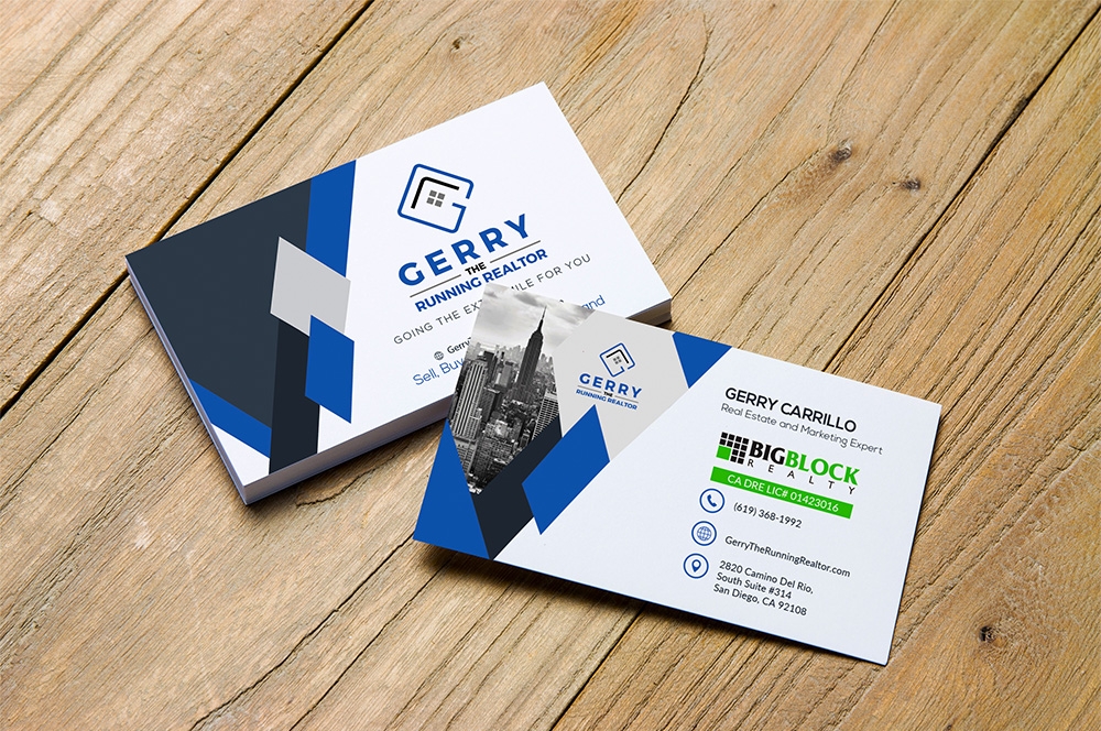 Gerry The Running Realtor logo design by marshall