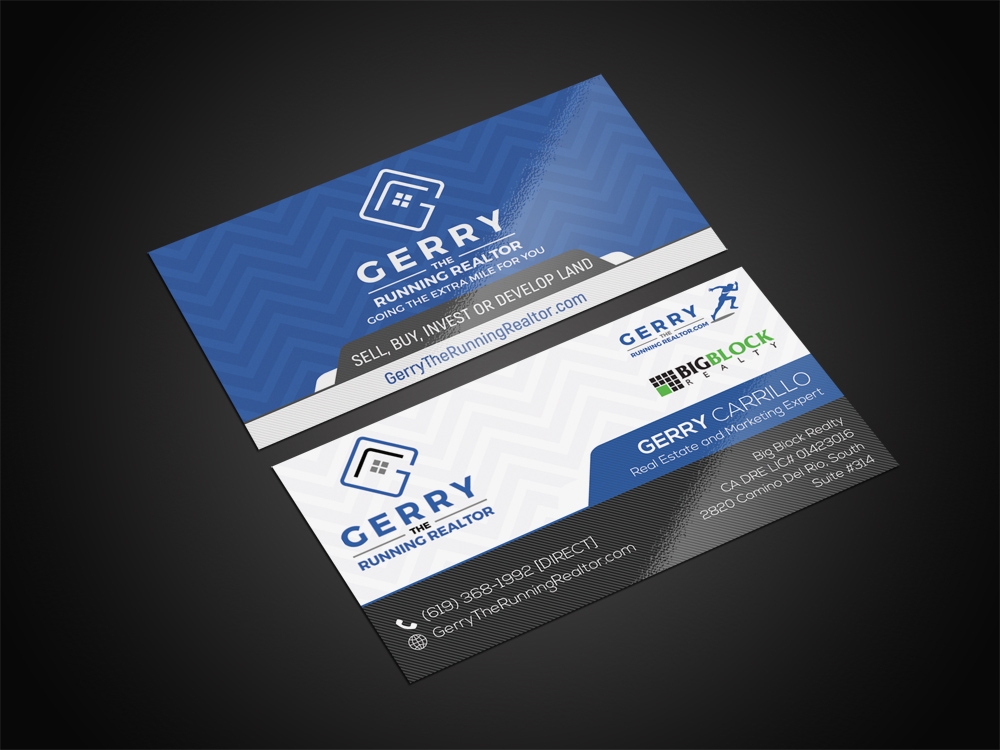 Gerry The Running Realtor logo design by aamir